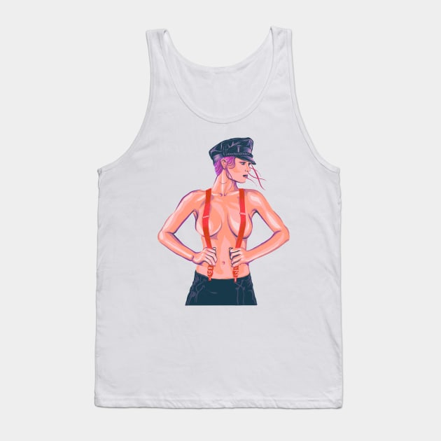 Girl Suspenders Tank Top by ConradGarner